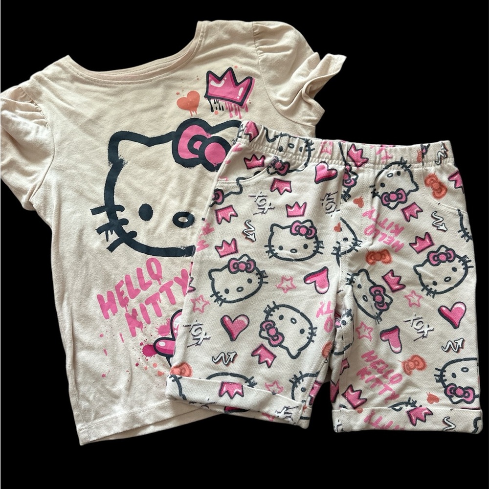 365 kids x Hello Kitty short set size 7